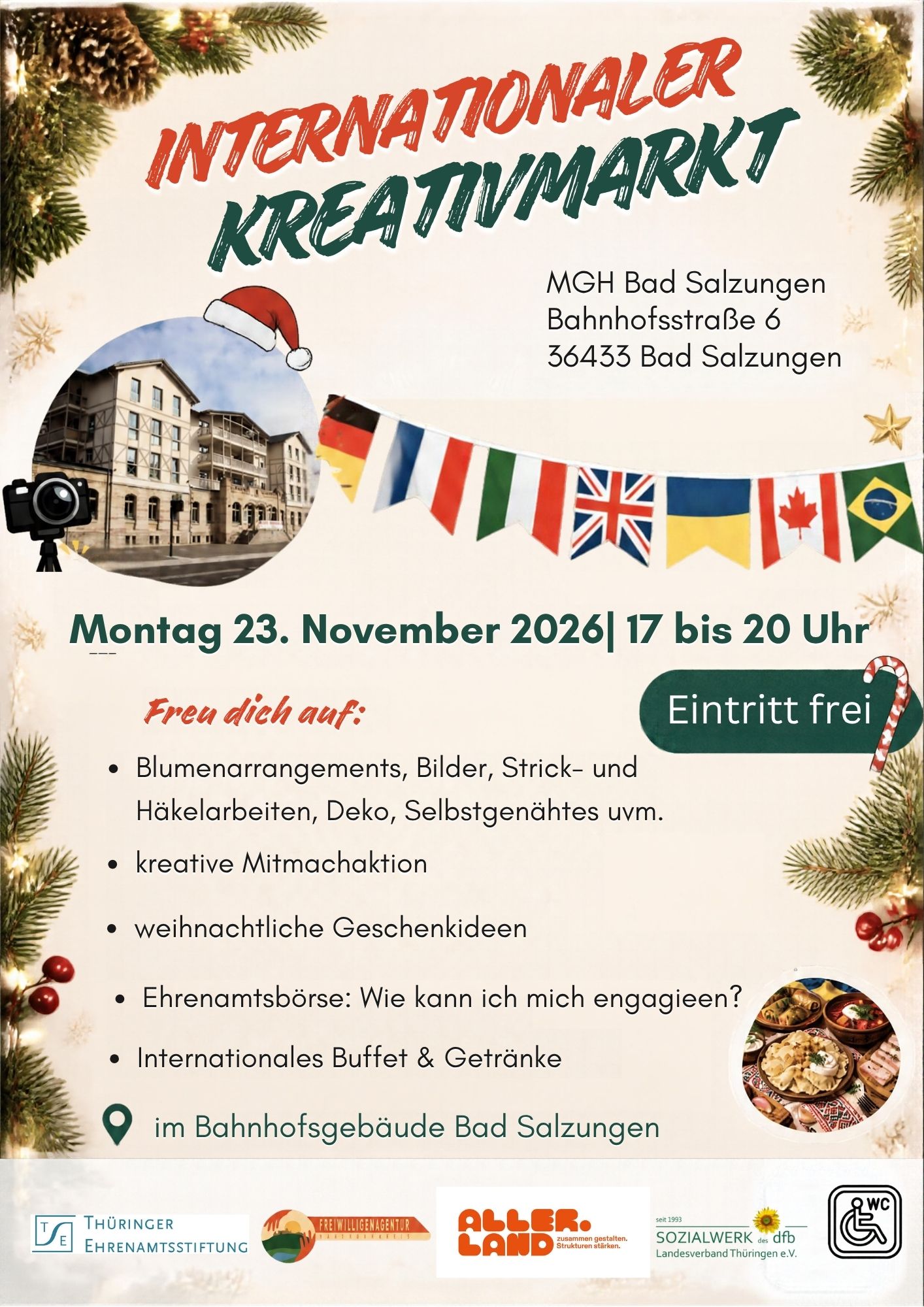 Bild zur Veranstaltung: 2. Internationaler Kreativmarkt: Selbstgemachtes entdecken und Weihnachtsgeschenke finden
